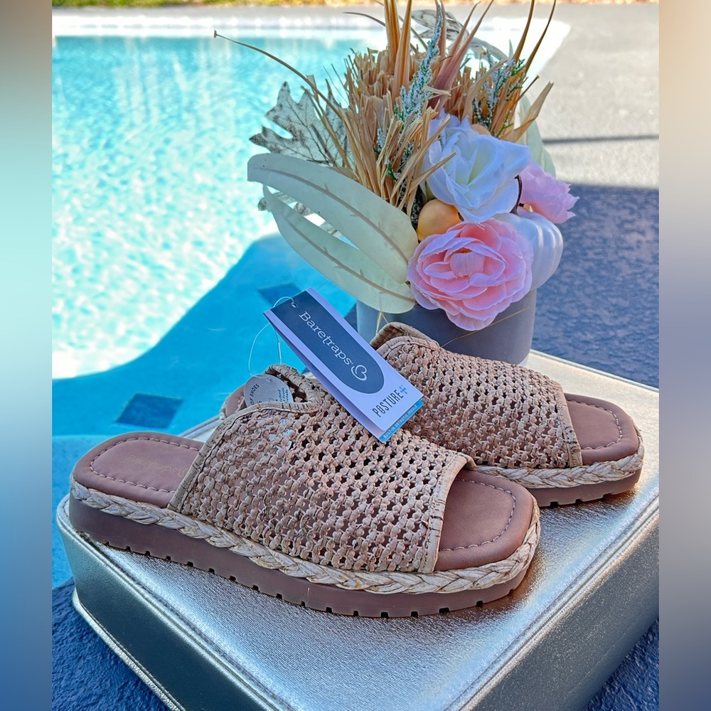Baretraps Tasmine Women's Braided Woven Slide Sandals